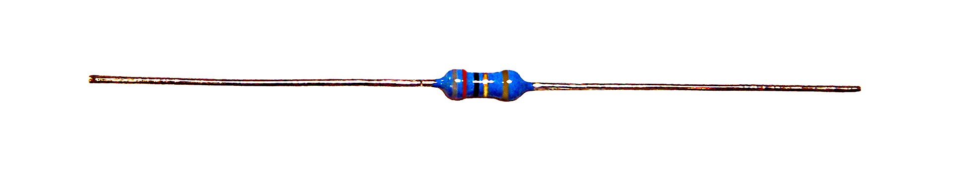 Figure 5 — 5 — A metal-film 1 % resistor — the low-voltage-coefficient, low-noise, tight-tolerance part that should set every bias-critical resistor in a ring (the anode Ra and cathode Rcat), in pre…